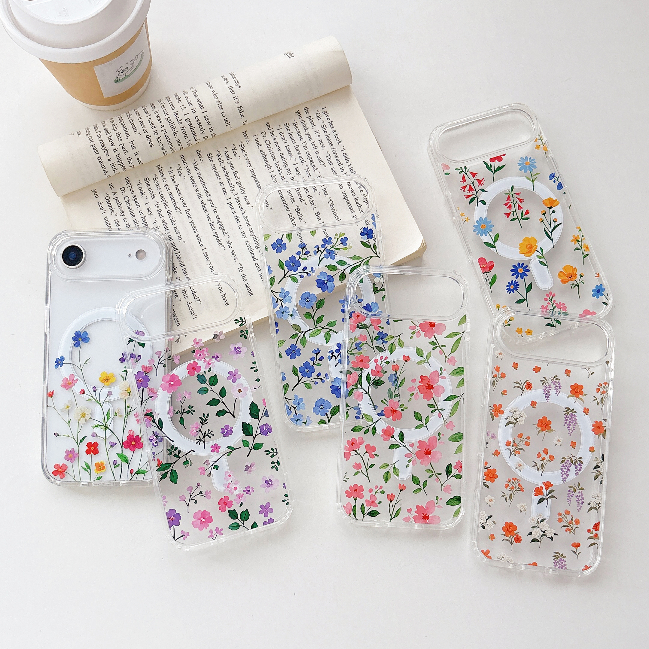 EYZUTAK Magnetic Case For IPhone 15 Pro, Compatible With Magsafing, Clear Cute Ribbon Bowknot Aesthetic Bow Phone Case Stylish Slim Anti-Yellowing Durable PC Protective Cover For Women Girls - Pink