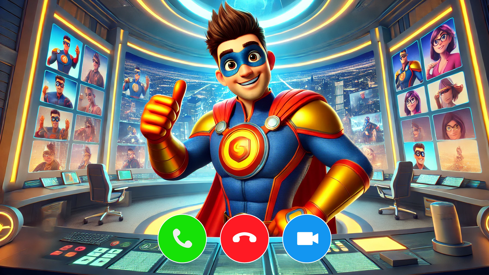 Superhero Video Call Prank: Epic Hero Fake Call Simulation - App on ...
