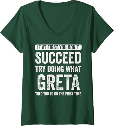 Miniatura 8 de Womens Grata If At First You Dont Succeed Try Doing What Grata V-Neck T-Shirt