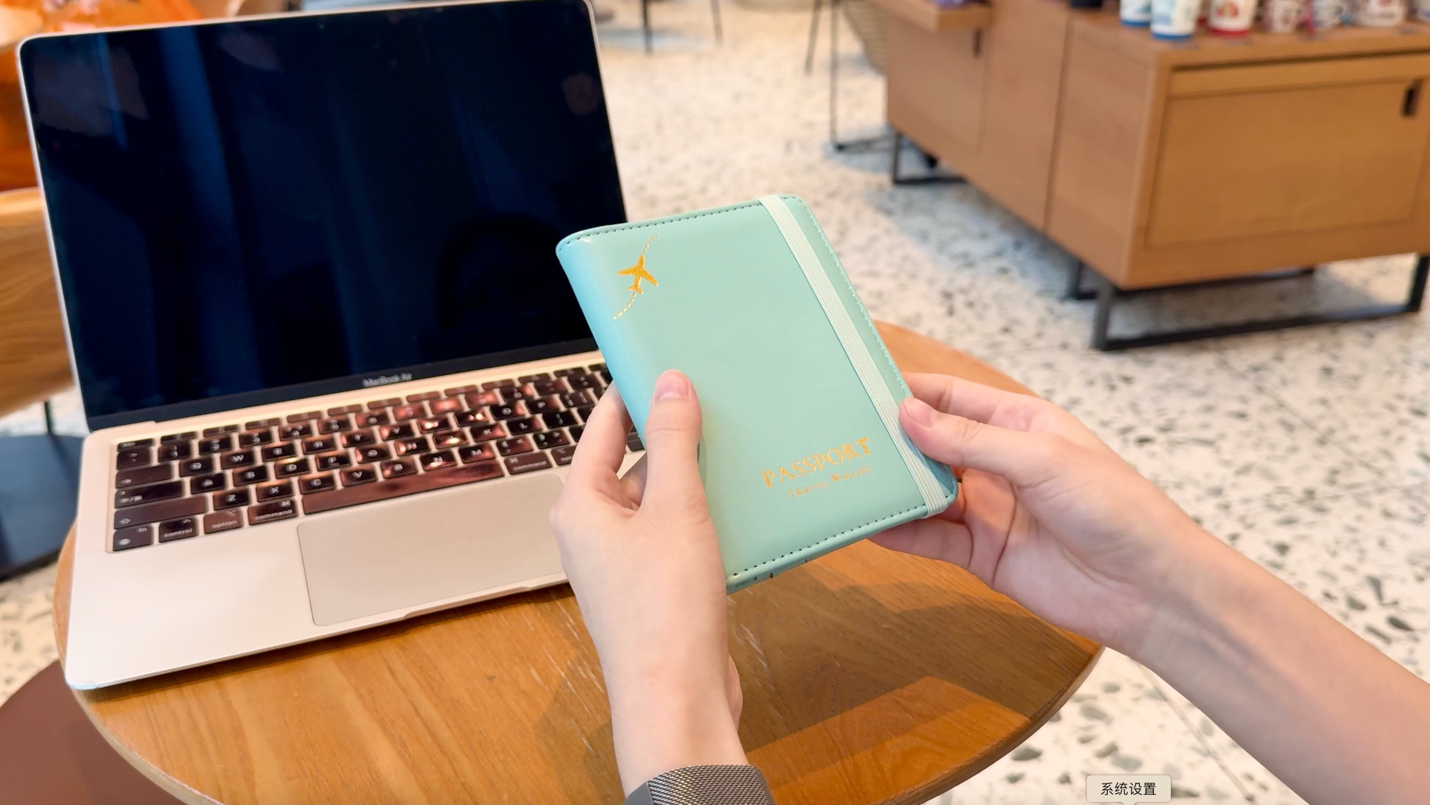 Amazon.com | Stouchi AirTag Passport Holder, RFID Passport Holder
