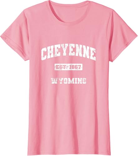 Miniatura 10 de Cheyenne Wyoming WY vintage state Camiseta de estilo atlético, Negro -