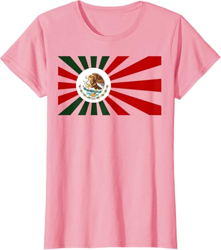 Miniatura 10 de Camiseta mexicana japonesa de la bandera japonesa de México Anime Manga Fan Mexicanos, Negro, S