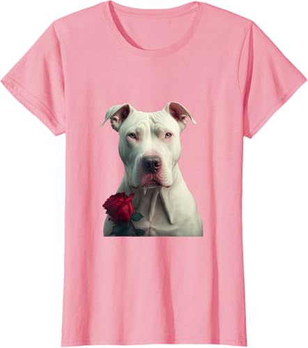 Miniatura 9 de Dogo Argentino Valentines Day Camiseta Negro -
