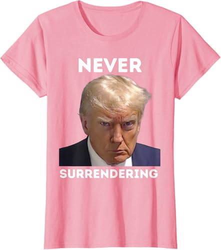Miniatura 10 de Triumph Never Surrendering - Camiseta Trump Mug Shot, Negro -