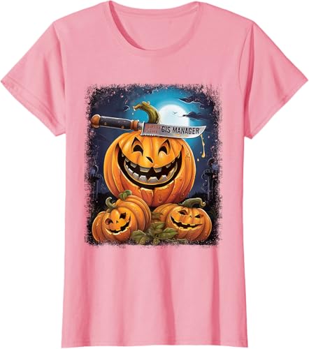 Miniatura 7 de GIS Manager Funny Halloween Fun Pun Spooky T-Shirt