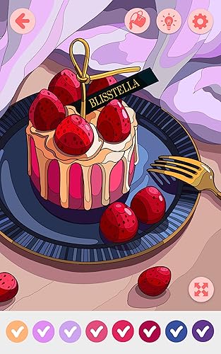 Coloração relaxante - pintar por número