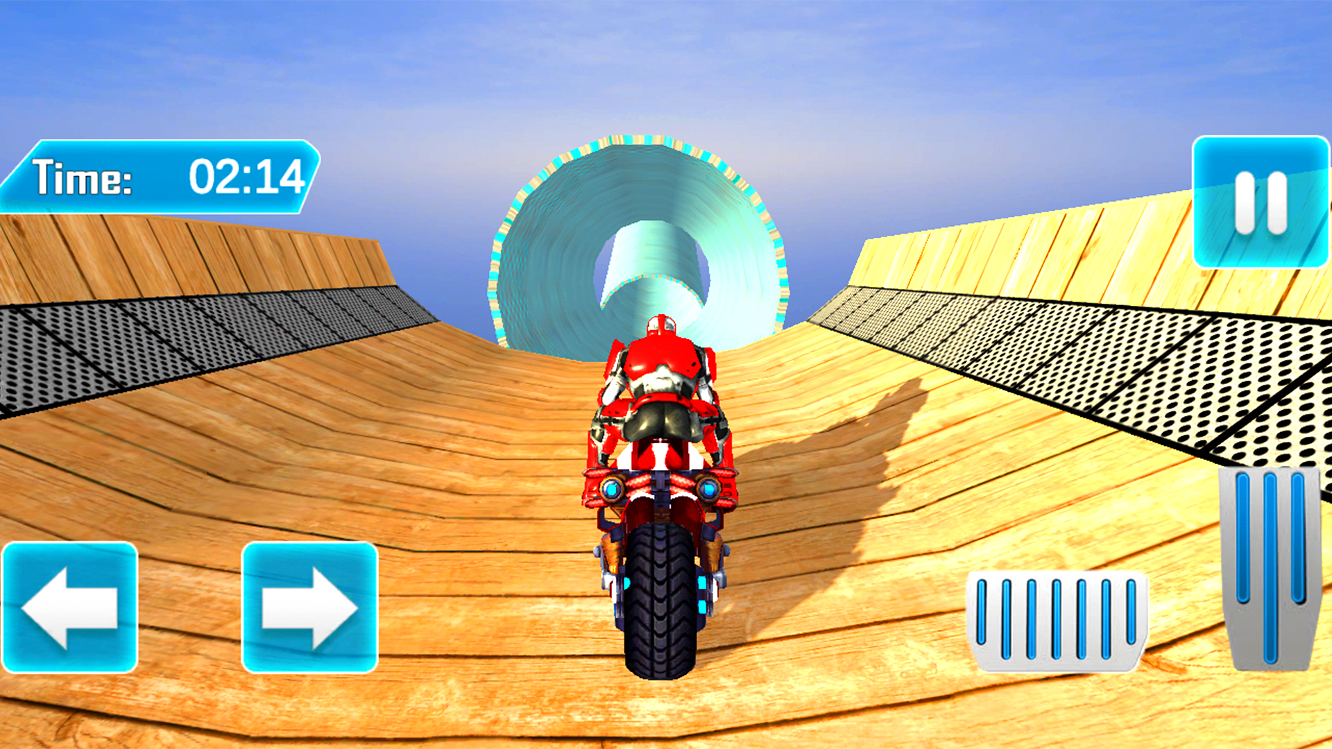 Super Stunt Robot Motor Bike Craziest Mega Ramp Impossible Tracks ...