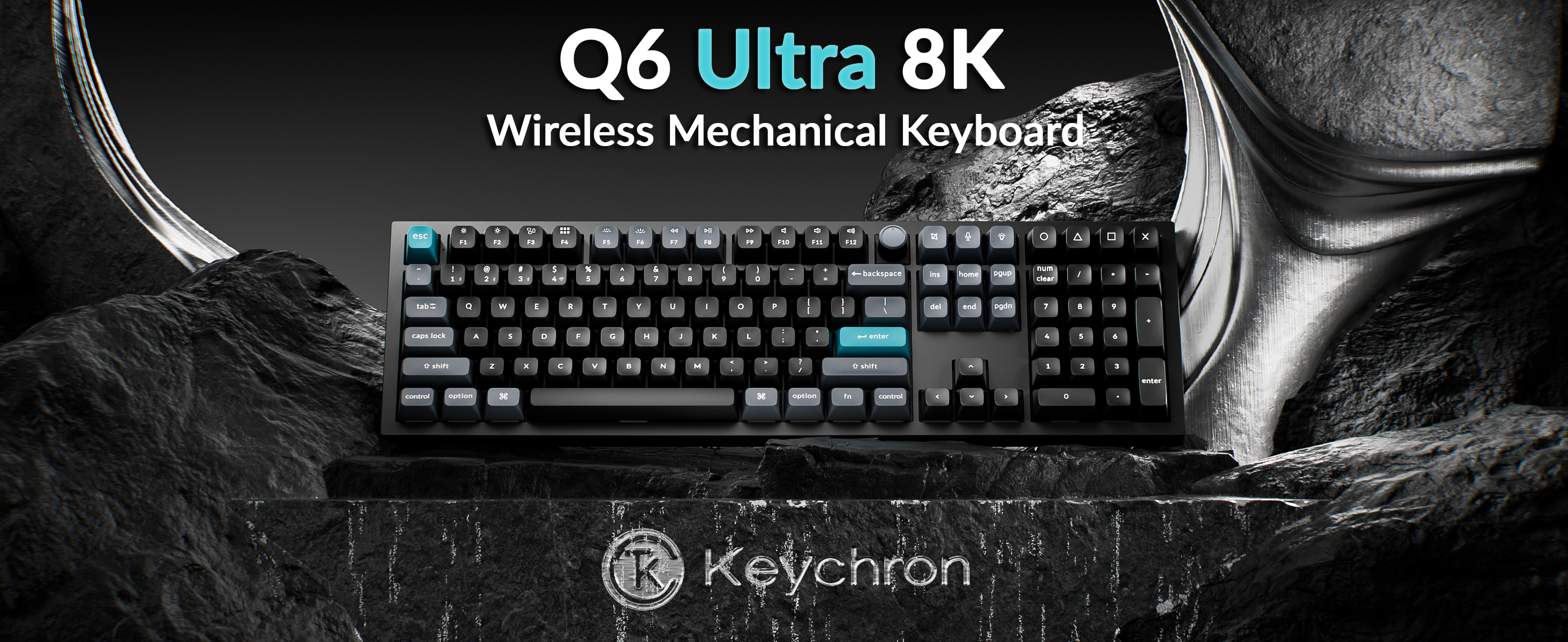 Keychron Q6 Ultra 8000Hz Wireless Mechanical Keyboard, ZMK