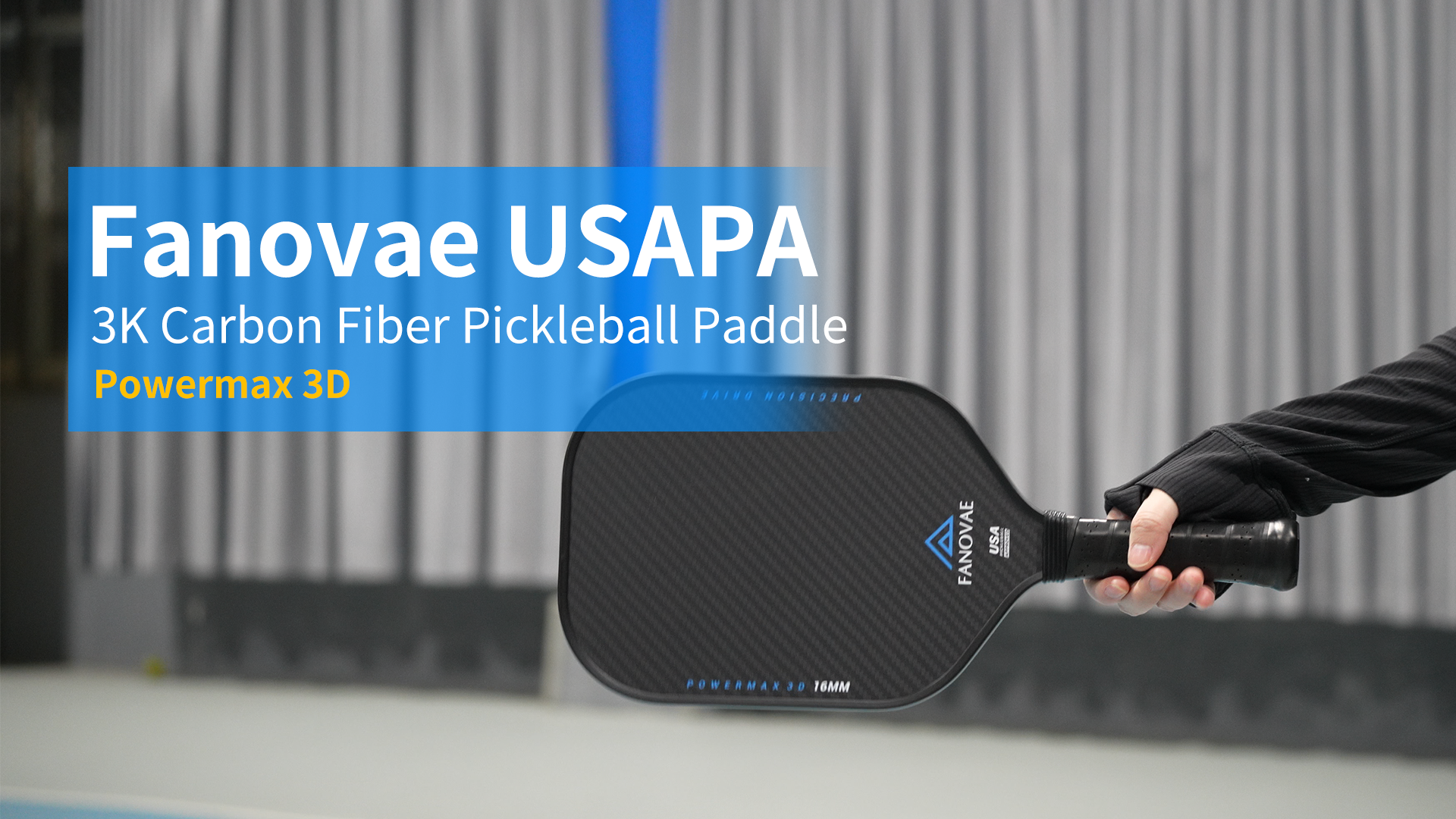 Pickleball Paddle, T700 Raw Carbon Fiber Surface, Raw Carbon Fiber