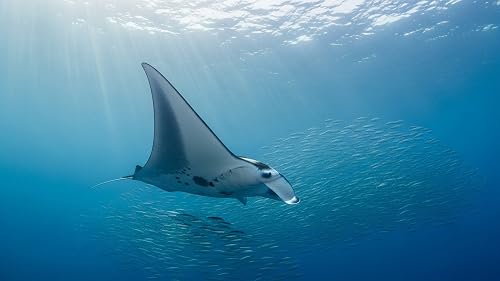 Large Predators In Deep Blue Ocean Sounds | Shark Swimming Ambience | Ocean FULL HD – vue 7