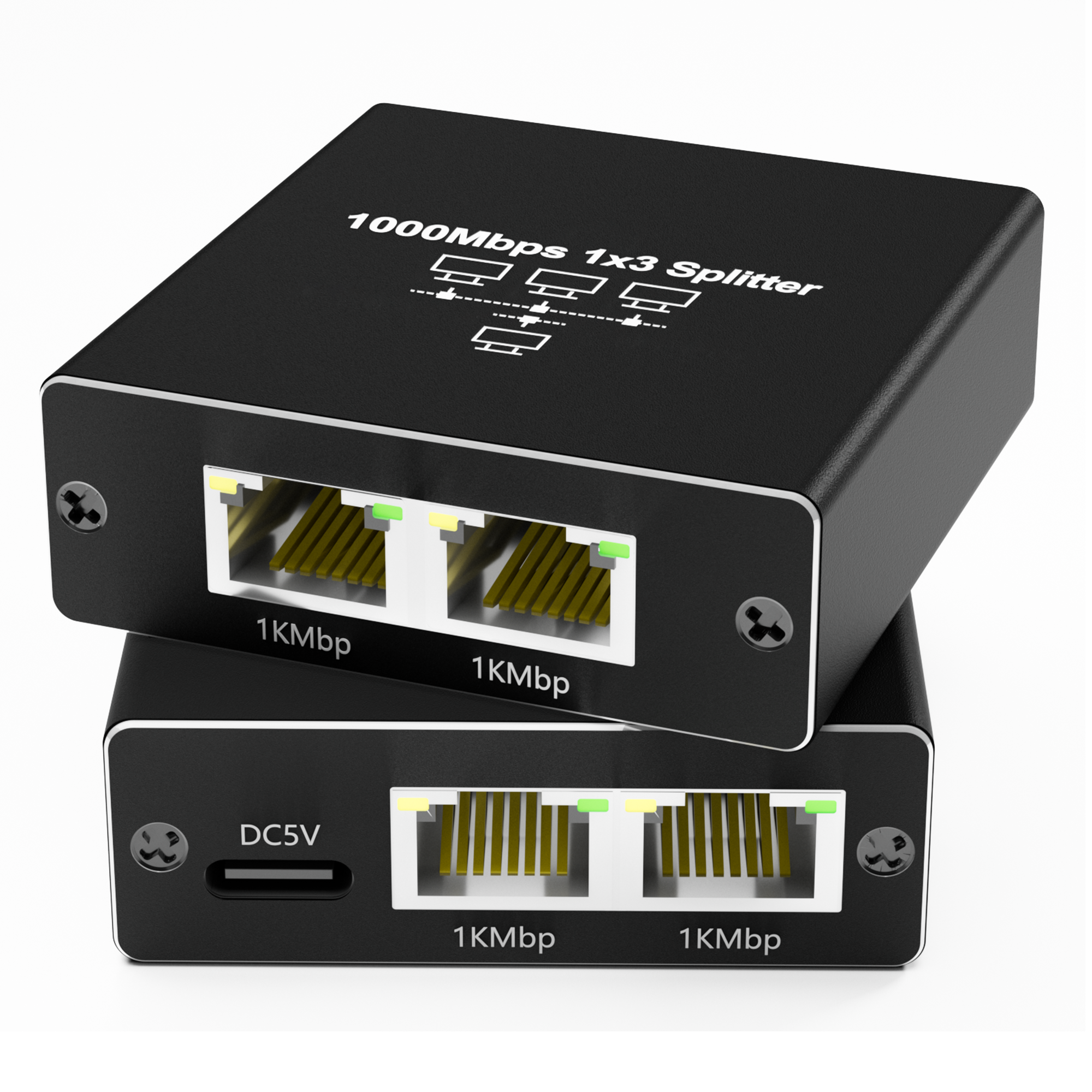 #1 スイッチングハブ　4台 Amazon.co.jp: LAN ケーブル ハブ 4ポート LAN 分配器 1000Mbps