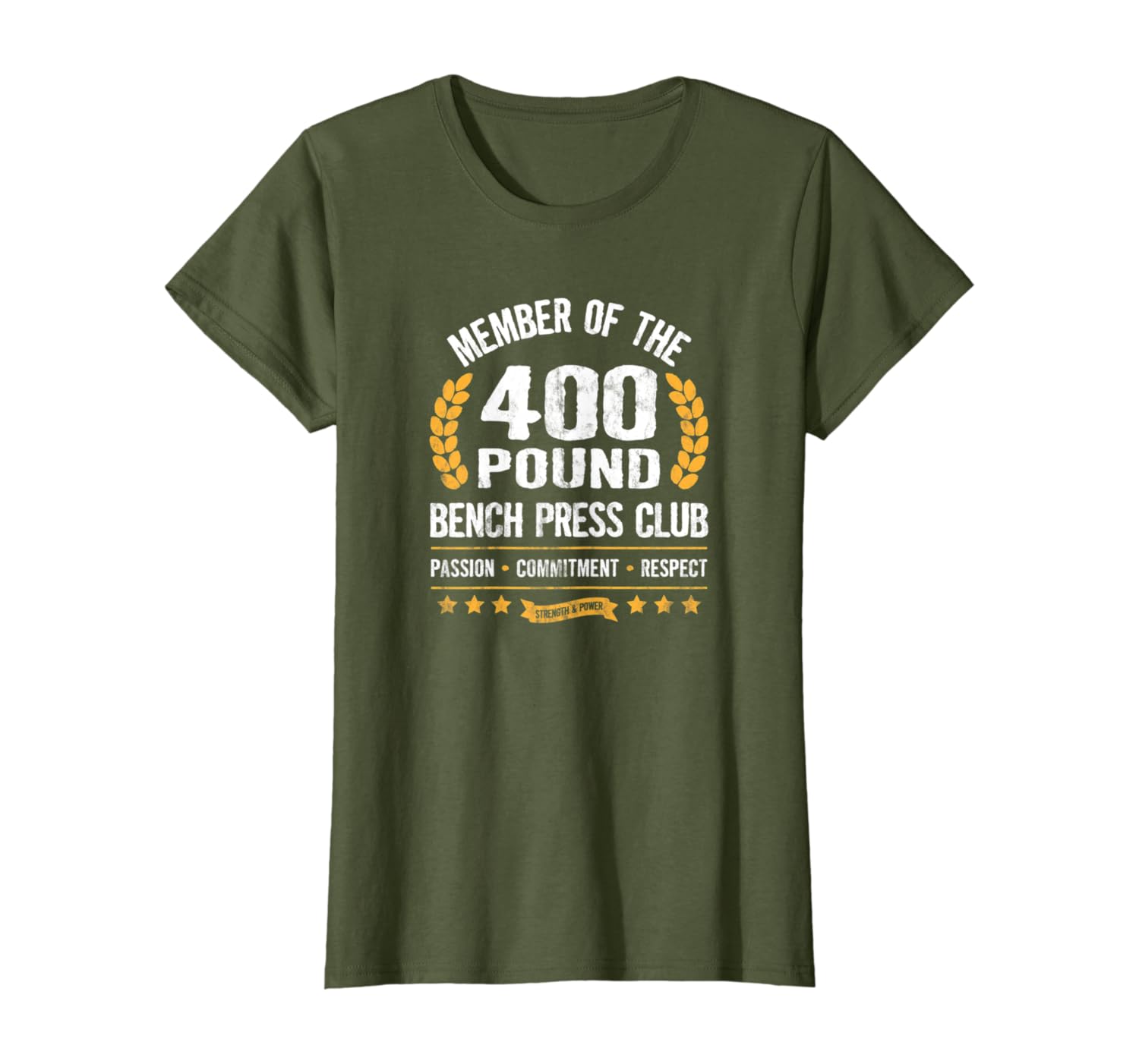 Amazon Com 400 Pound Bench Press Club Strong Men Women Gym T