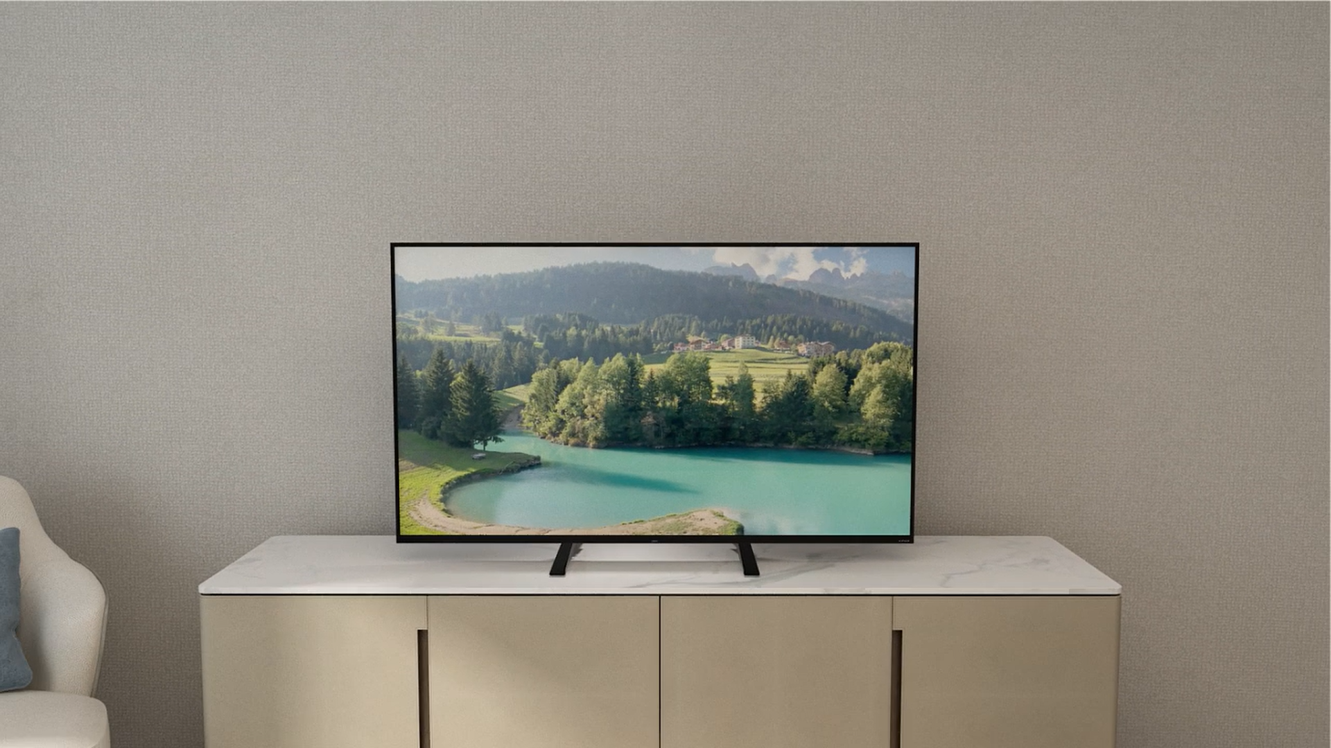 RFIVER Pied TV Universel Sur Table 32-55" - Support TV Piédestal Réglable En Hauteur VESA 800x400
