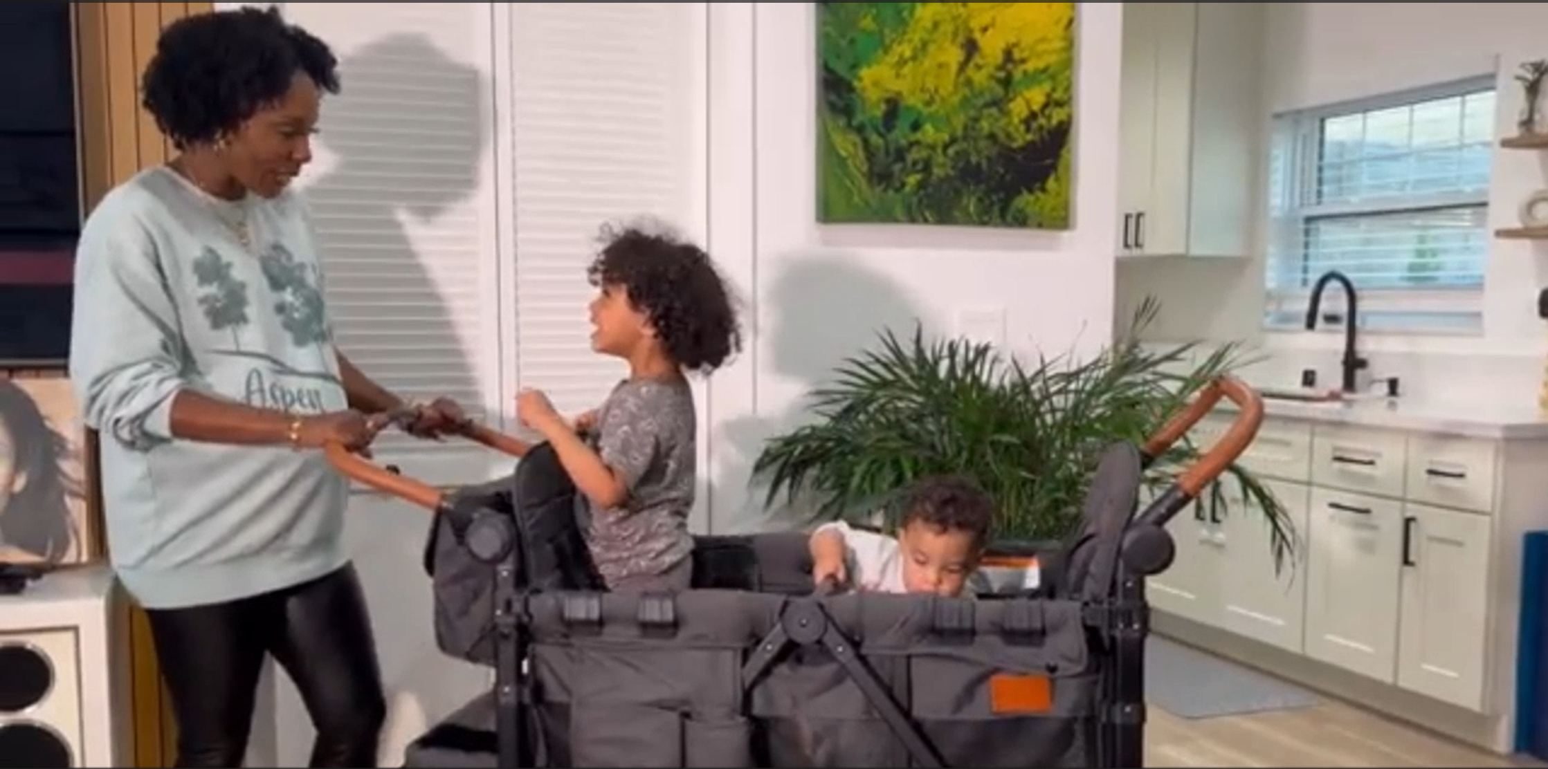 Amazon.com : ZTDM Wagon Stroller for 4 Kids, All-Terrain Wagon for