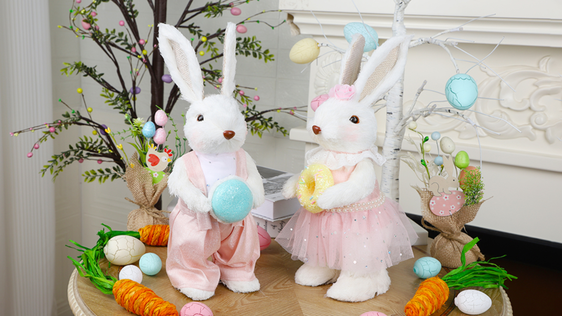 Amazon.com: DR.DUDU Set of 2 Easter Decorations for Home- 13 Inch