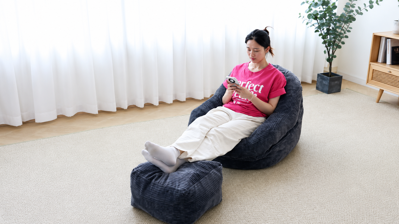 Amazon｜YOTONA ソファ 一人掛け ビーズクッション 形状 ウレタン