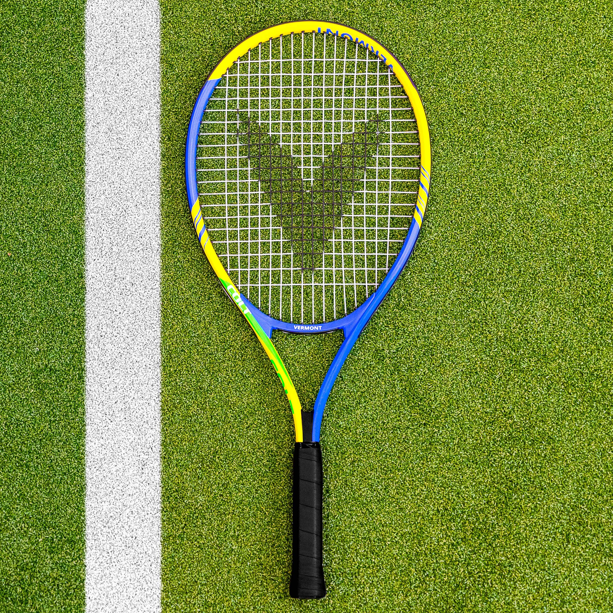 Vermont Colt Mini Tennis Rackets | Mini Red (Stage 3) | Mini Orange (Stage 2) | Mini Green (Stage 1) | Aluminium Rackets | [Net World Sports] (25" (Mini Green/Stage 1))