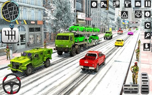 Army Vehicle Transport Truck and Army Car Driving Games : Play Army cargo truck simulator and Truck