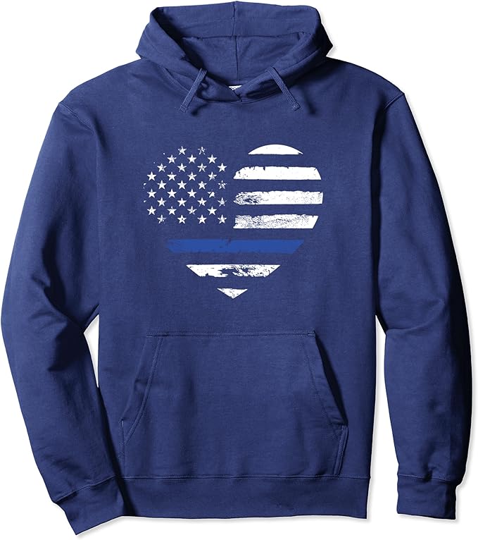 Thin blue line hoodie women's Clearance