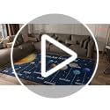 Boys Space Area Rugs for Bedroom Educational Learning Large Carpet Rug Indoor Sofa Floor Mats Solar System Space Theme Living Bedroom Dining Room Decor Crystal Polyester Area Rug Door Mats, 3'×5'