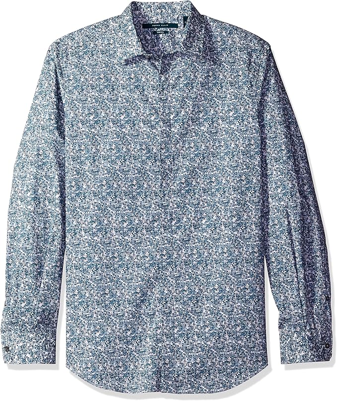Perry Ellis Men's ButtonDown Shirt Amazon.co.uk Clothing