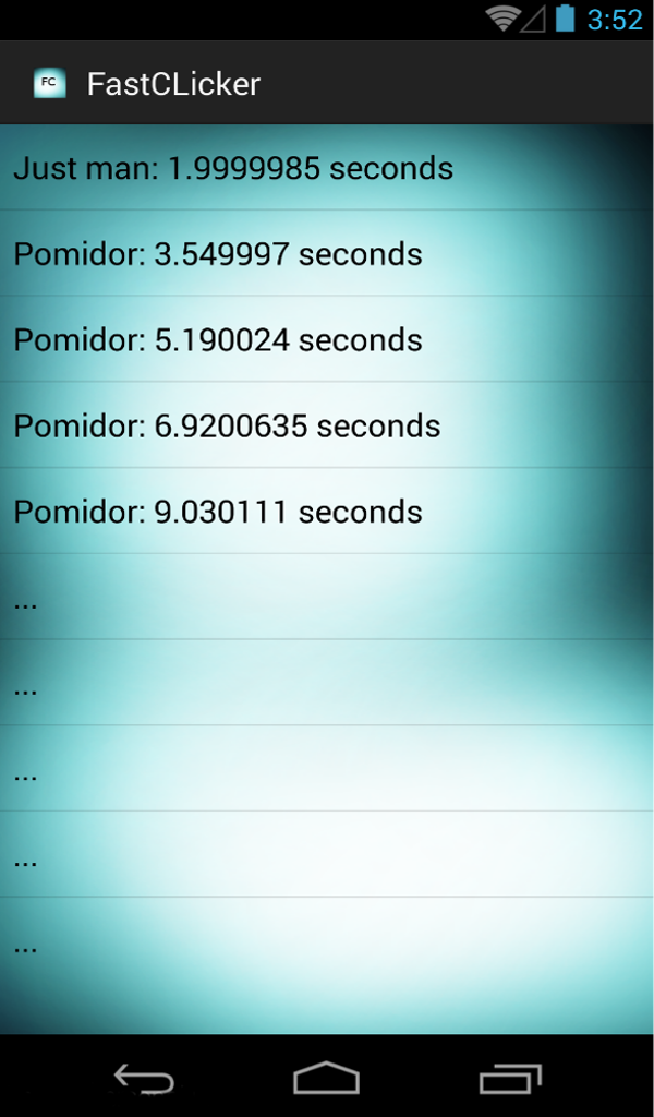 Aplicación FastClicker en Amazon Appstore