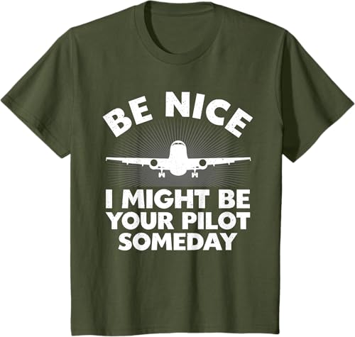 Miniatura 10 de Divertida camiseta de piloto de aviación para hombres y mujeres, Negro -