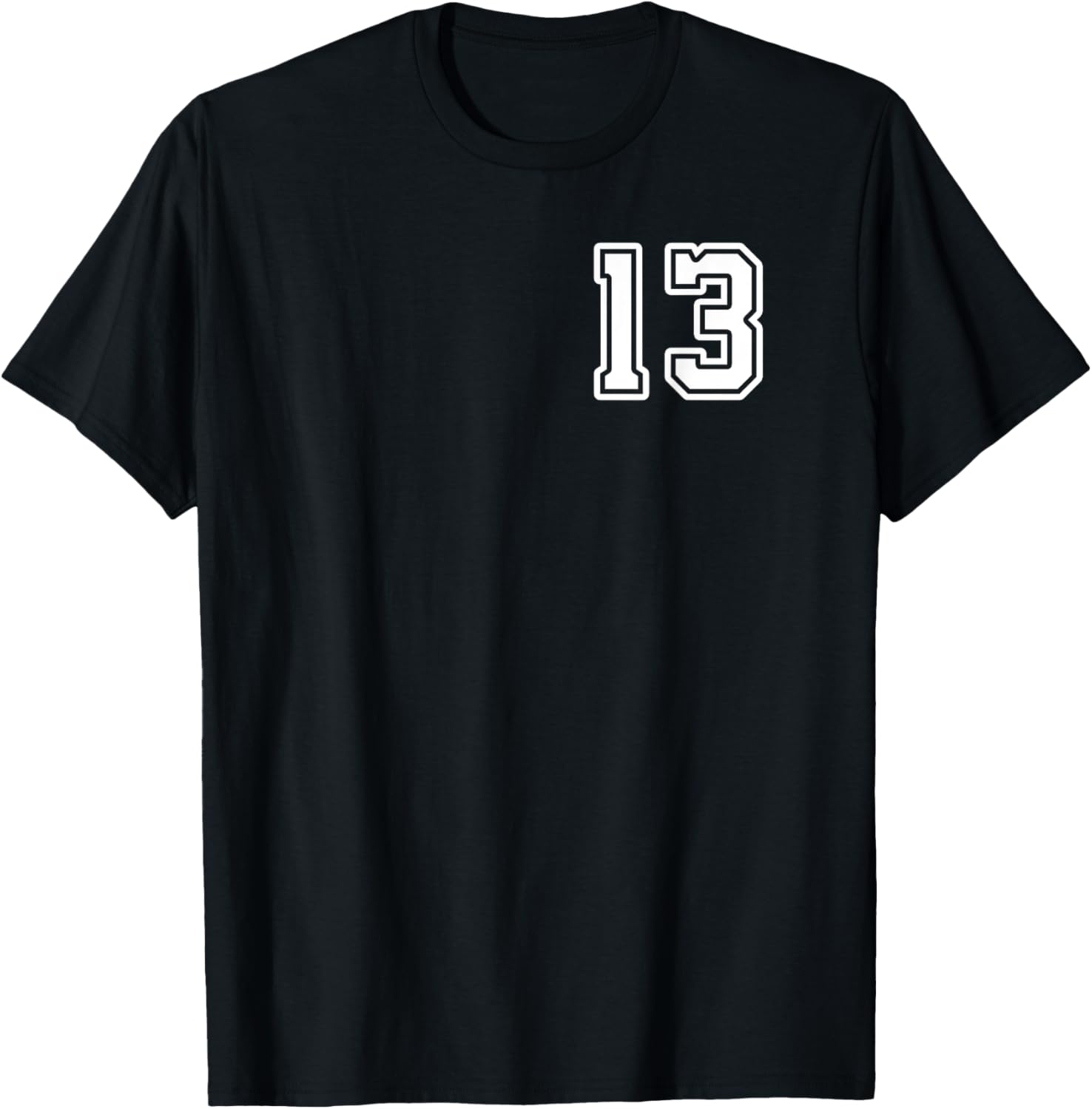 Number 13 Shirt #13 Player Sports Team Men Women Kids T-Shirt