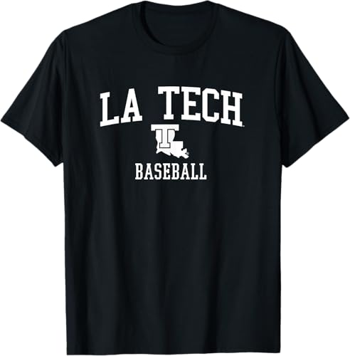 Camiseta de béisbol Louisiana Tech Bulldogs Negro,Asfalto,Gris Oscuro,Jaspeado Oscuro