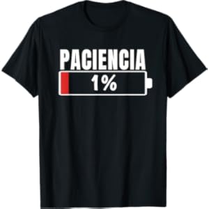 Paciencia at 1% Regalo Divertido Cumpleaños Pijama Parejas Camiseta