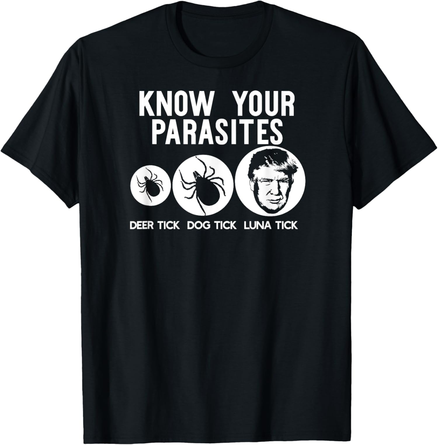 Anti-Trump Resist Funny Know Your Parasites USA Unisex T-Shirt - Picture 2 of 11