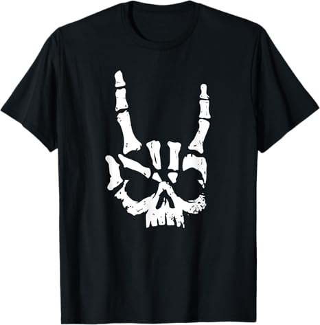 Horn Hand Heavy Metal Hard Rock Music T-Shirt