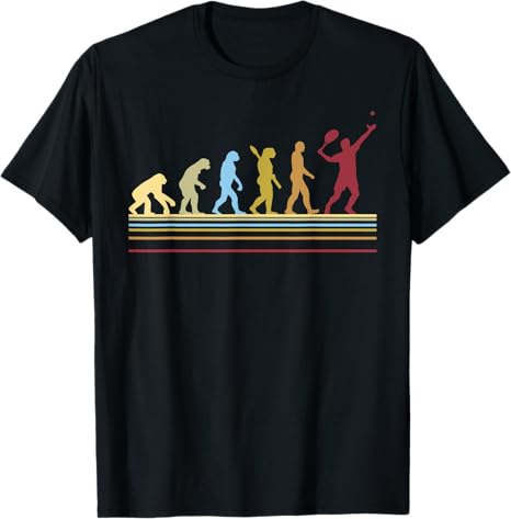 Tennis Player Retro Sport Evolution T-Shirt