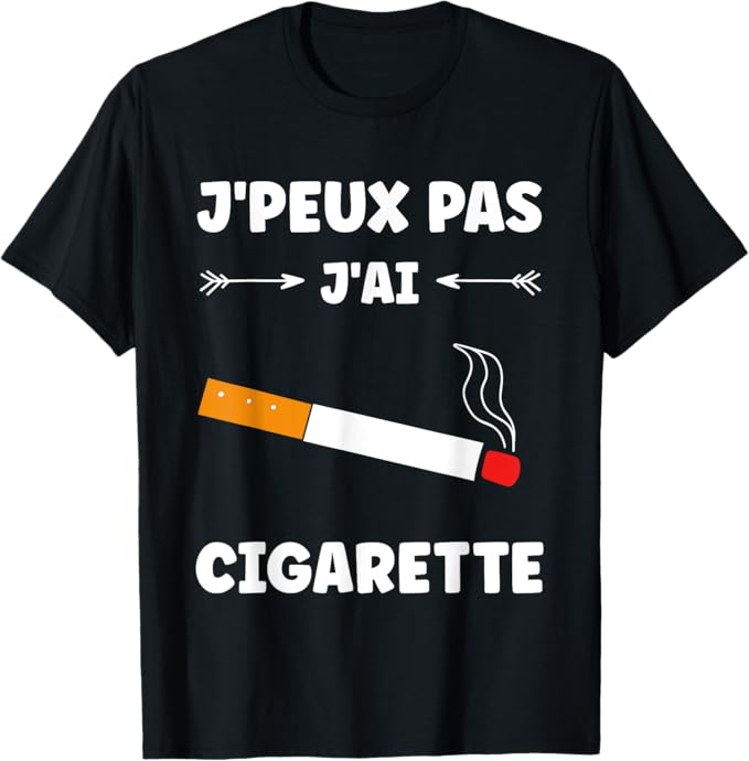 T-shirt drĂŽle fumeur â modĂšle humoristique sur Amazon
