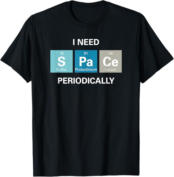Funny Introvert Shirt Nerdy Periodic Table Science Gift T-Shirt