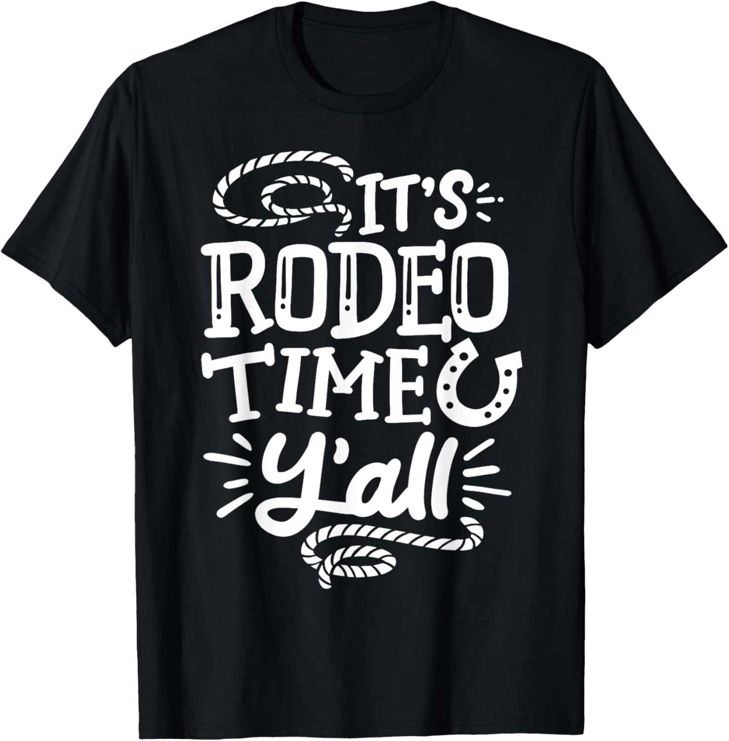 Rodeo It's Rodeo Time Y'all T-Shirt( Size L)