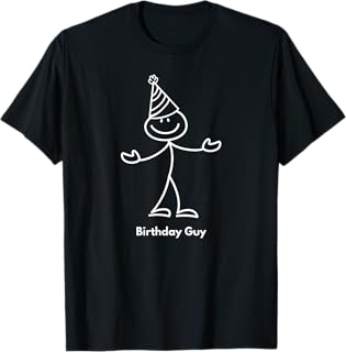It's My Birthday Party Smile Face Funny Cute Birthday Guy T-Shirt