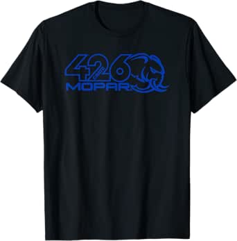 Mopar HEMI Engine Blue Hellephant Logo T-Shirt