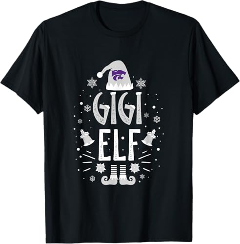Kansas State Wildcats Christmas Gigi Elf Team T-Shirt