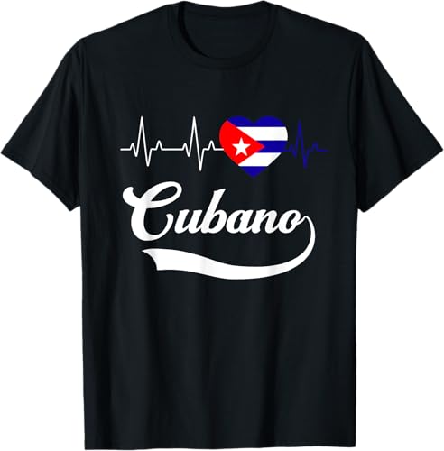 Cubanito Baseball Flag Heart Souvenir Cubano Cuba Men Boy T-Shirt Black,Navy Blue,Dark Green,Dark Heather Grey,Heather Blue,Sapphire Blue,Royal