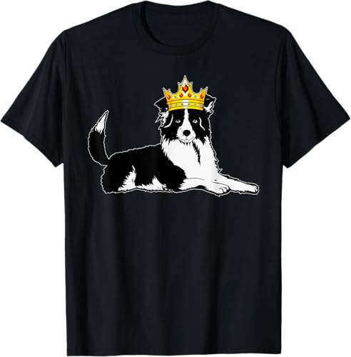 Border Collie Crown Veterinarian Sheep Herding Fur Parent T-Shirt