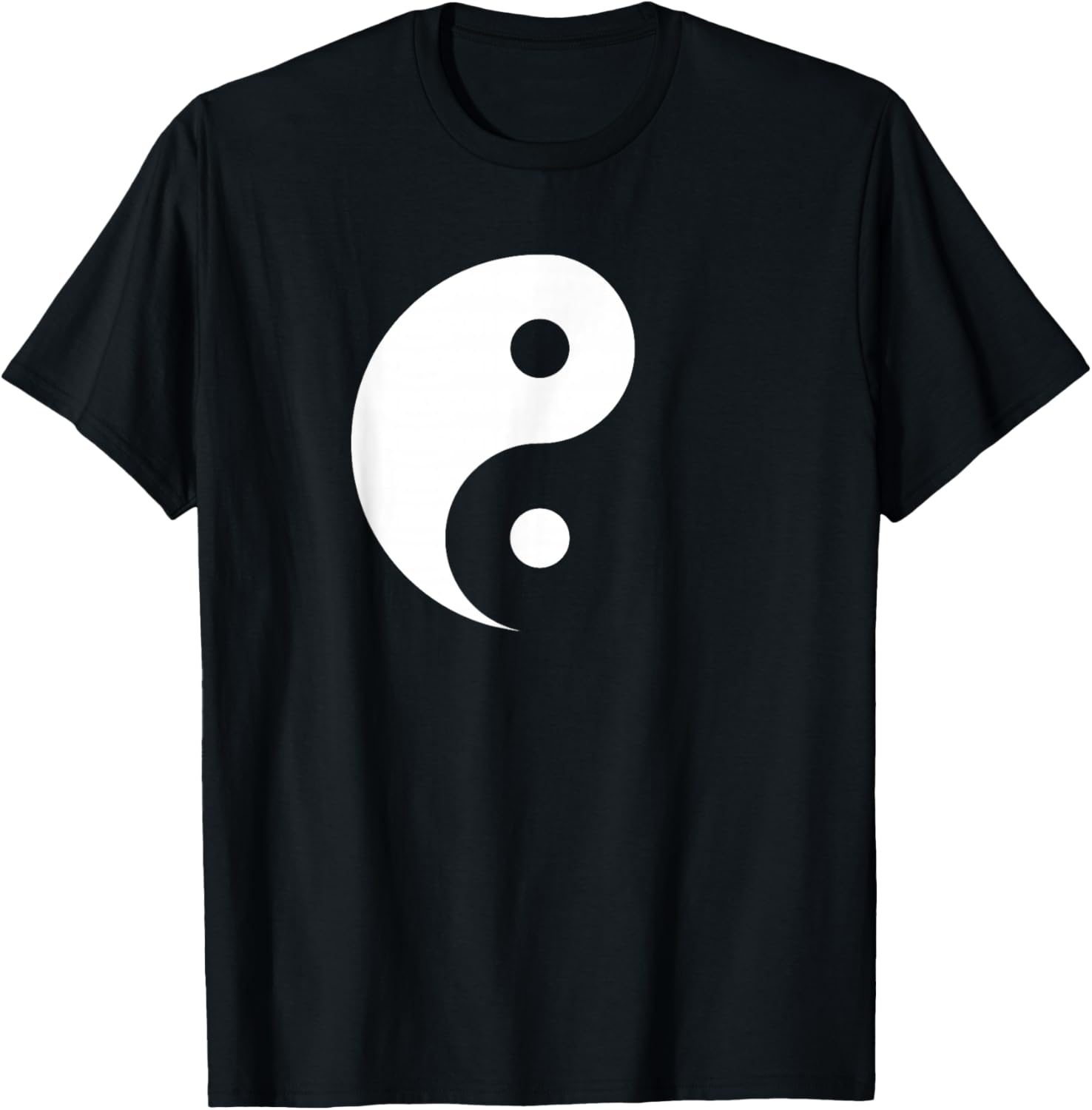 Miftees Yin Yang T-Shirt - Black - Small - Unisex - Short Sleeve - Classic Fit - Imported