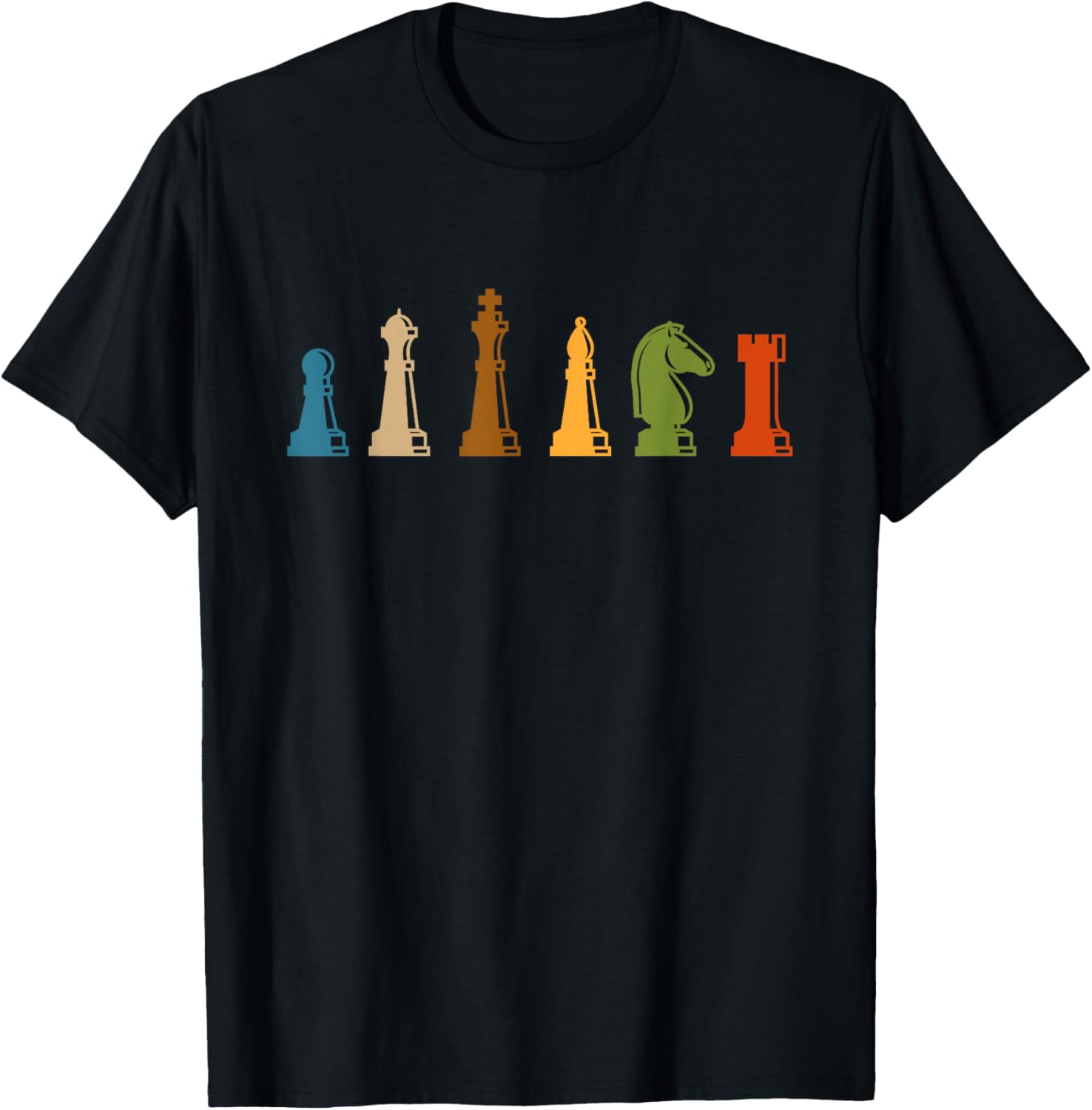 Camiseta de ajedrez del juego de mesa retro