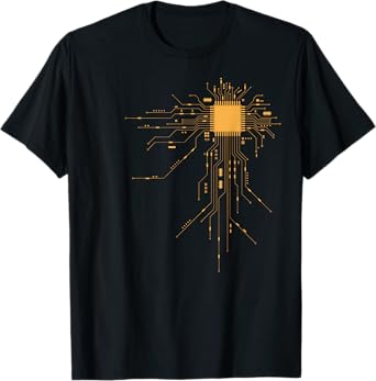 Cool Computer Geek For Men Women Youth with CPU Print Gamer T-Shirt