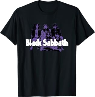 Official Black Sabbath Purple Photo T-Shirt