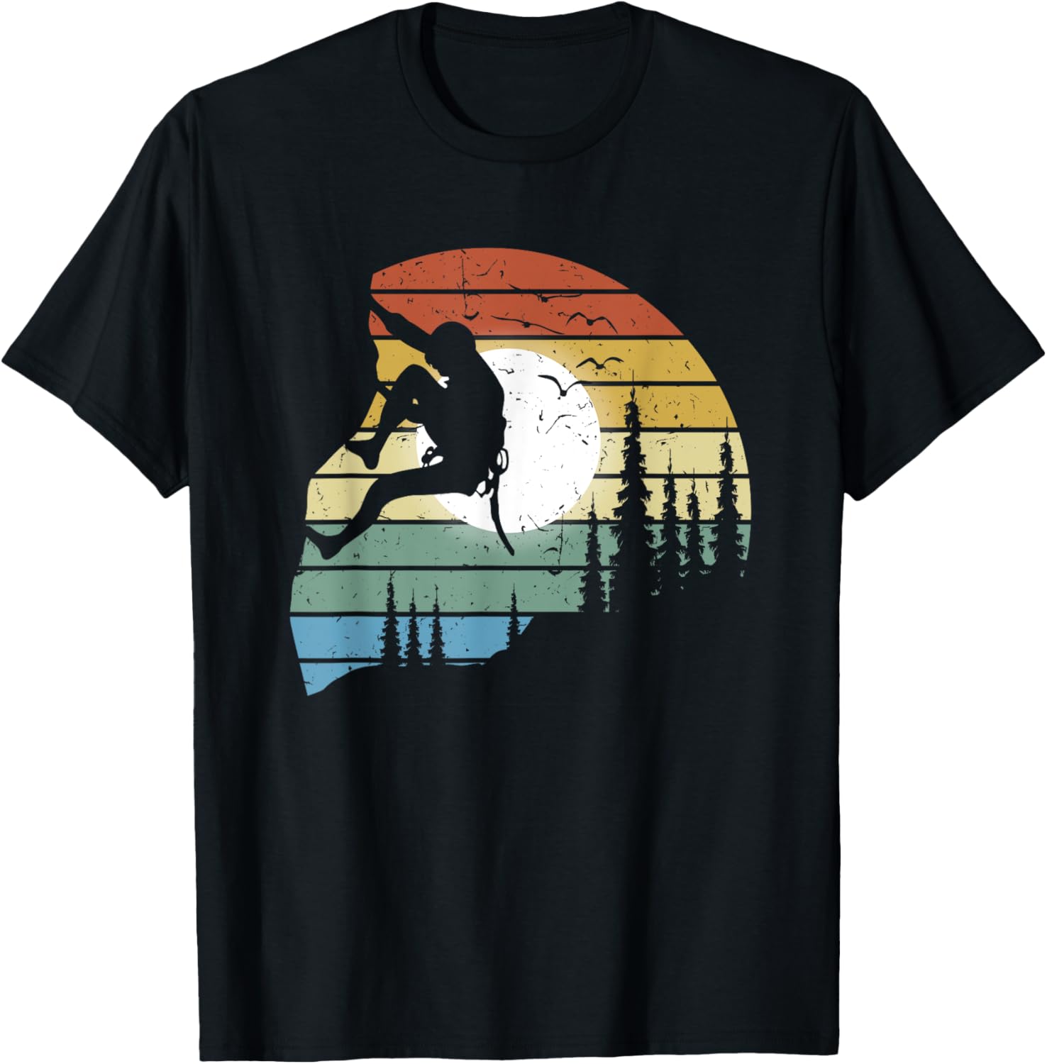 Vintage Climbing Bouldering Rock Climber Climbing T-Shirt