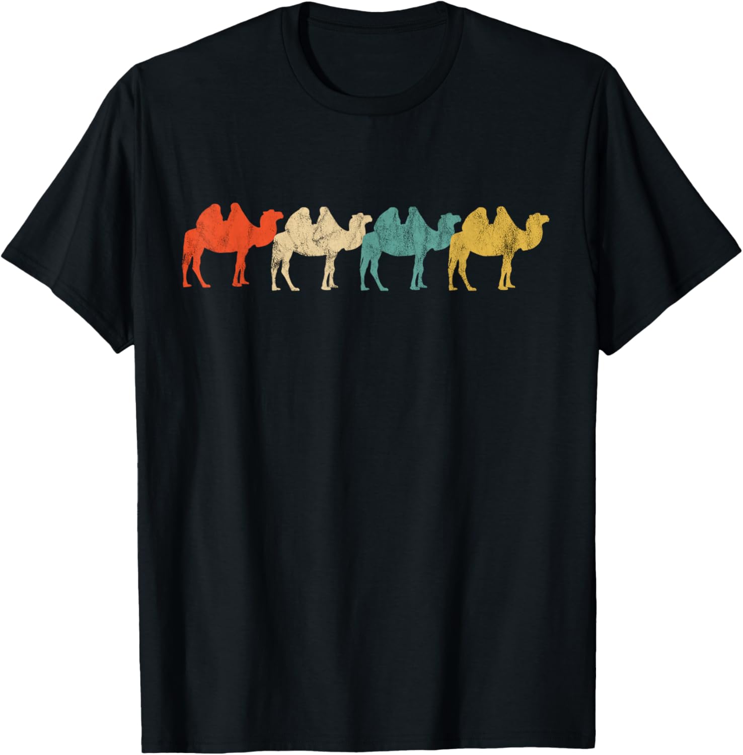 Camel Train Caravan Arabian Camel Animal Desert T-Shirt