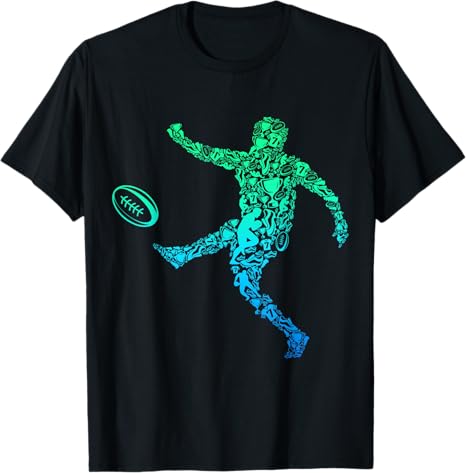 Rugby Player Men Kids Boys Youth T-Shirt 