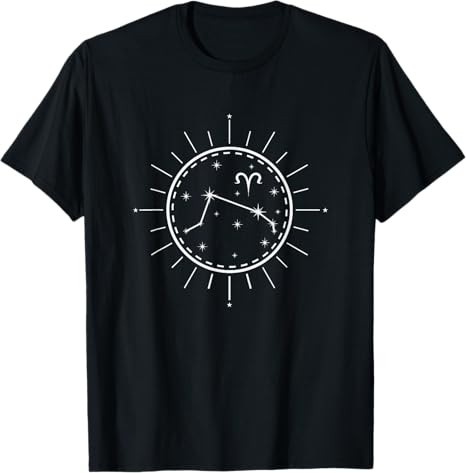 Zodiac Sign Aries Constellation T-Shirt