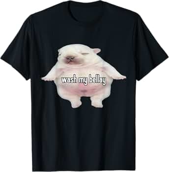 Pibble Meme Wash My Belly Funny T-Shirt